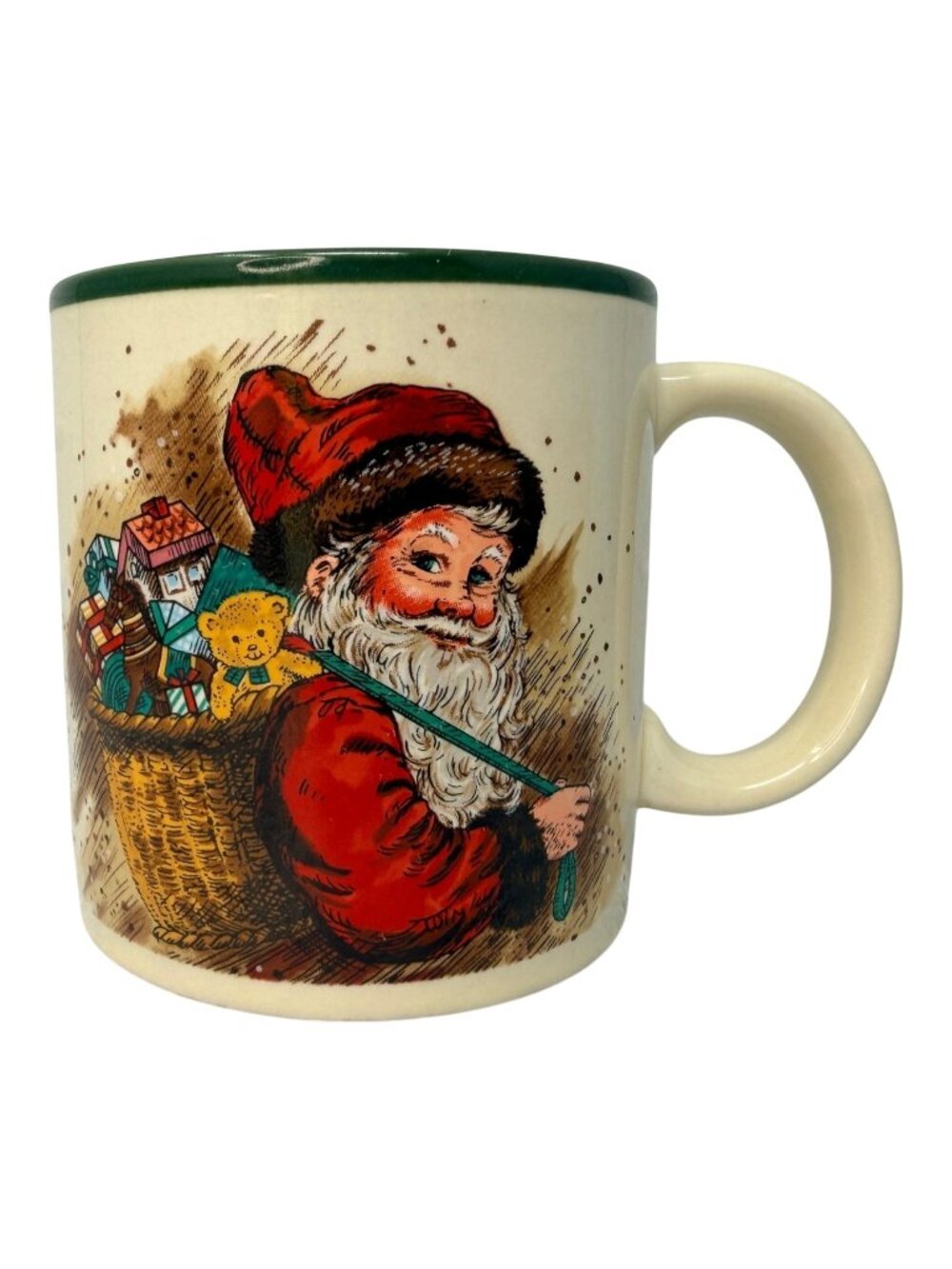 Vintage‎ Potpourri Press Santa Mug Wim Schimmer Christmas Japan 1987
